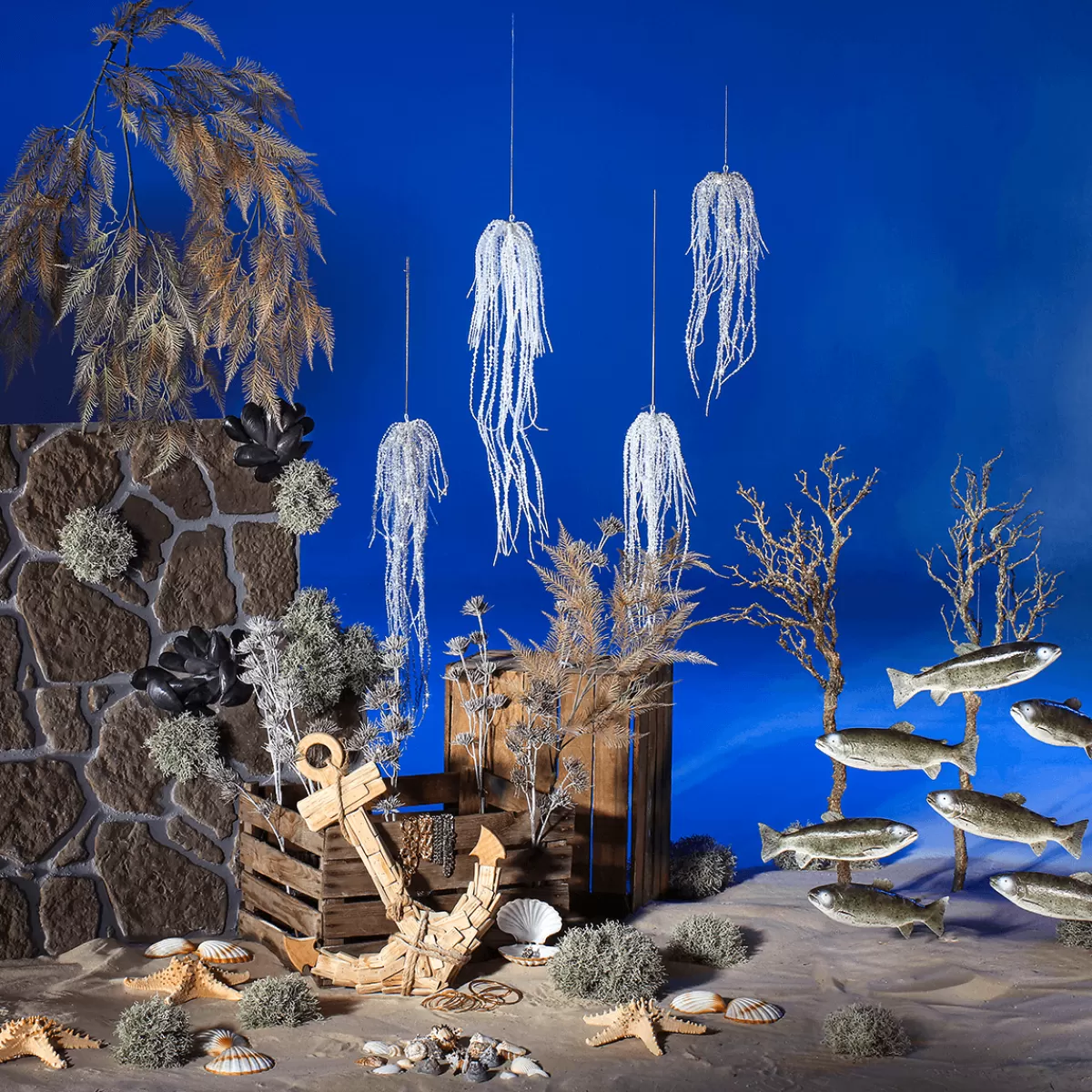 ancre_de_dcoration_maritime_rustique_53_cm_de_long_en_bois_4.webp DecoWoerner Ancre De Décoration Maritime Rustique, 53 Cm De Long En Bois