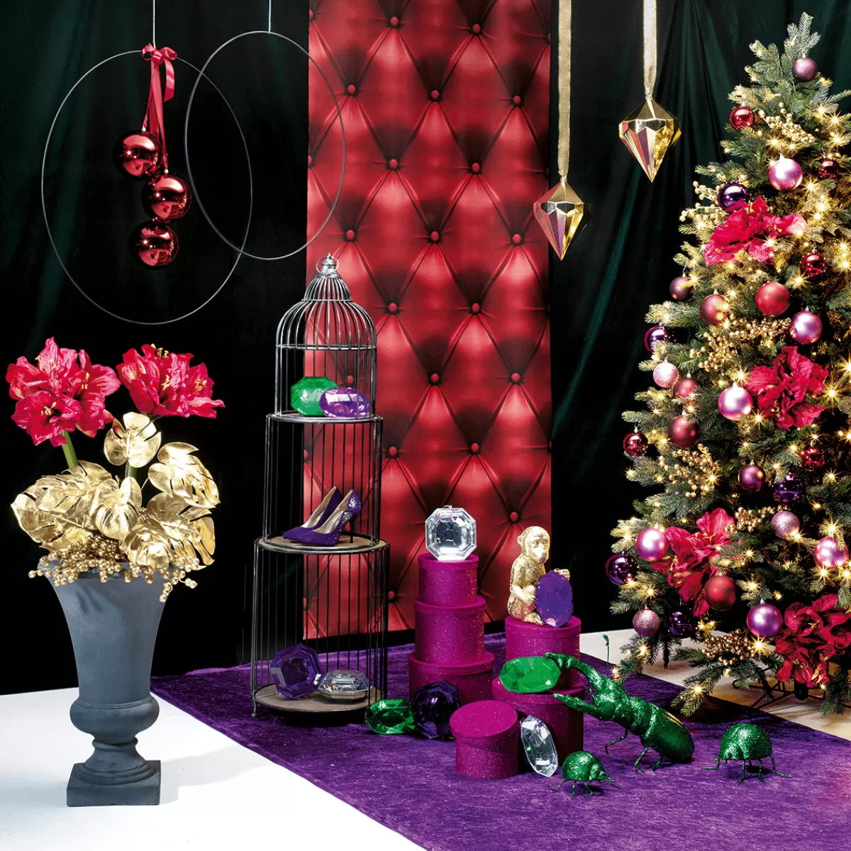 DecoWoerner Anneau Déco En Métal, Entre 58 Et 60 Cm Ø