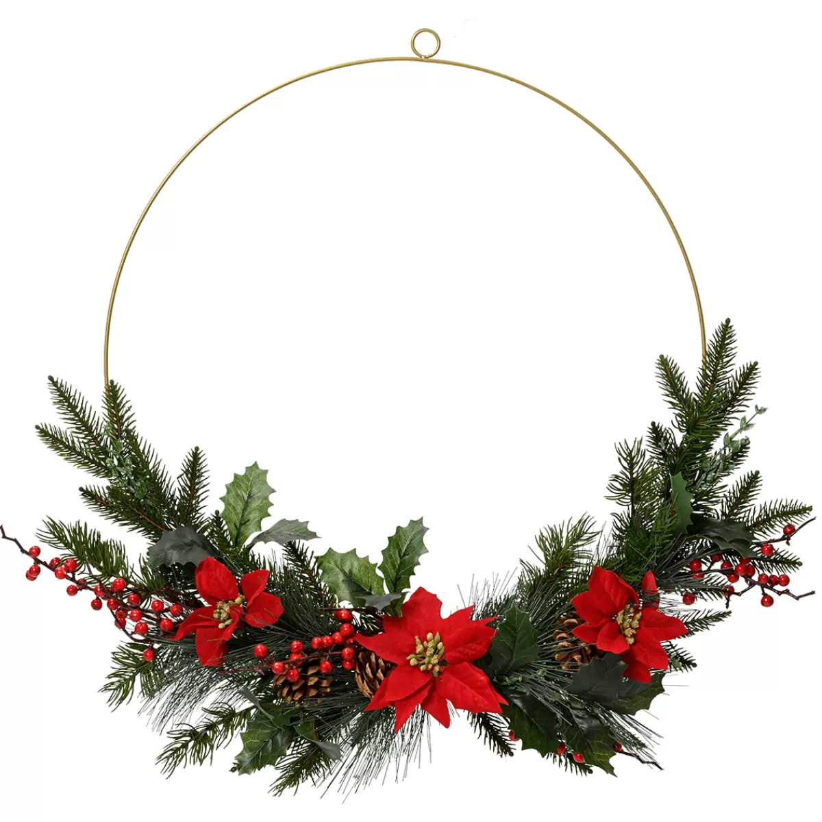 DecoWoerner Anneau Décoratif En Métal Décoré 60 Cm Ø