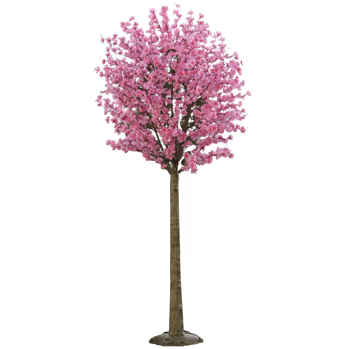 DecoWoerner Arbre à Fleurs De Cerisier Artificiel Pâle Avec Pied 208 Cm