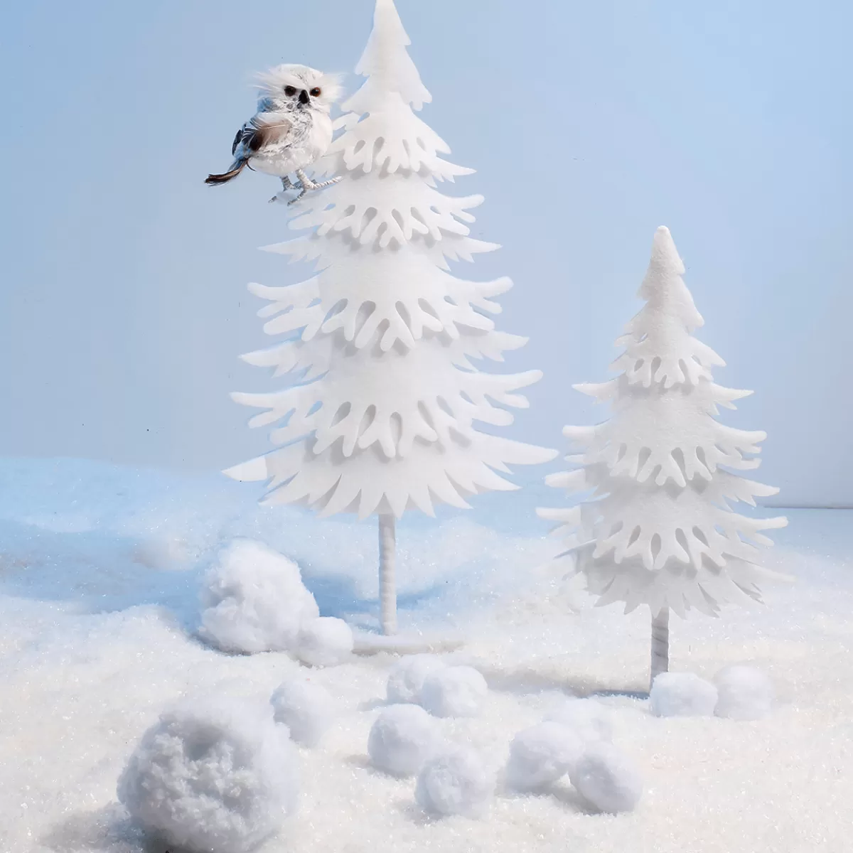 DecoWoerner Arbre Décoratif Hiver, 60 Cm De Haut