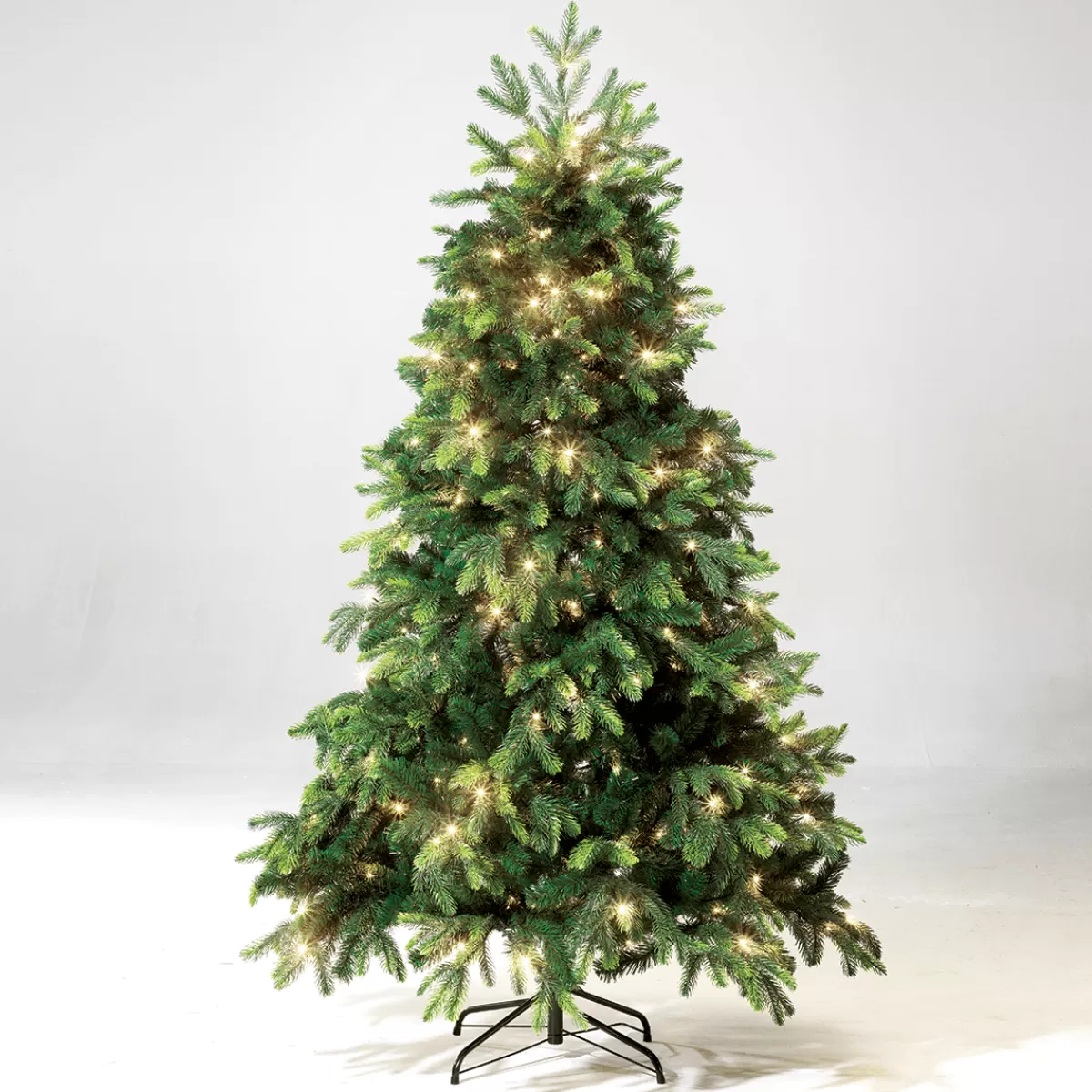 DecoWoerner Arbre De Noël Artificiel Sapin Noble Avec LED 180 Cm