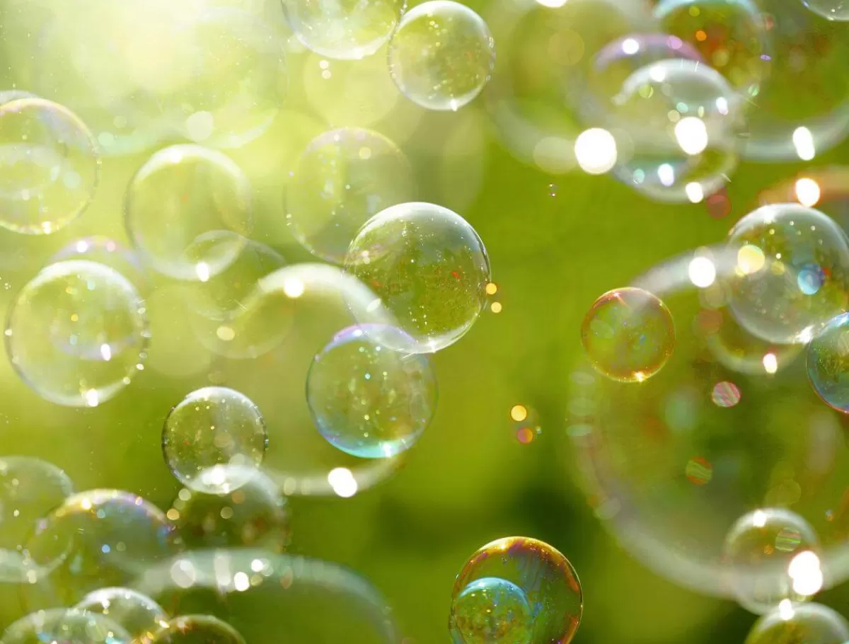 DecoWoerner Bannière Bâche XXL "bulles De Savon" En Bâche De Camion Difficilement Inflammable 250 X 330 Cm