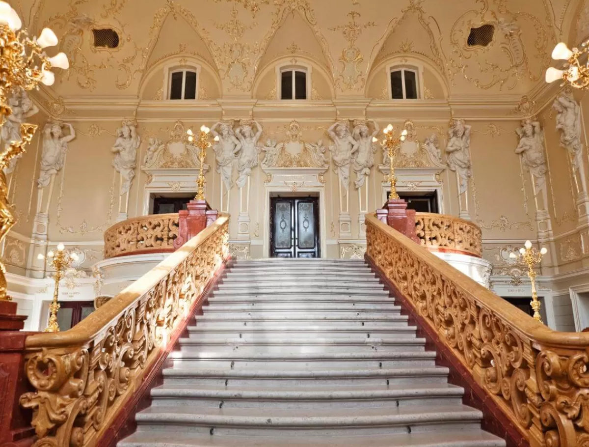 DecoWoerner Bannière En Bâche XXL "Escalier Du Château" En Bâche De Camion Ignifuge 250 X 330 Cm