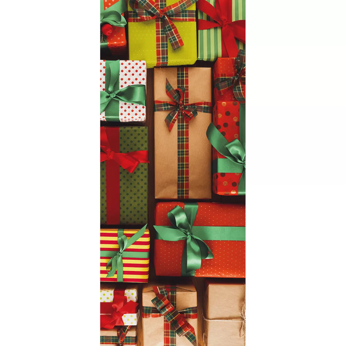 DecoWoerner Bannière En Tissu Difficilement Inflammable "Cadeaux" En Tissu Pour Drapeau 75 X 180 Cm