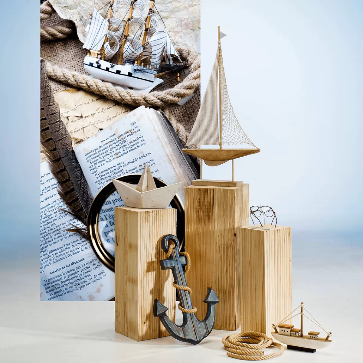 DecoWoerner Bannière En Tissu Ignifugé "Journal De Bord" En Tissu Pour Drapeau 100 X 200 Cm