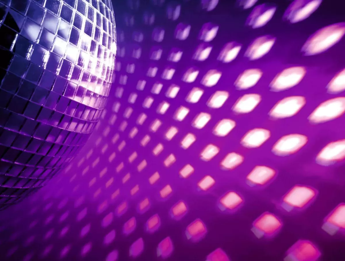 DecoWoerner Bâche XXL "Boule à Facettes Disco" En Bâche De Camion Difficilement Inflammable 250 X 330 Cm