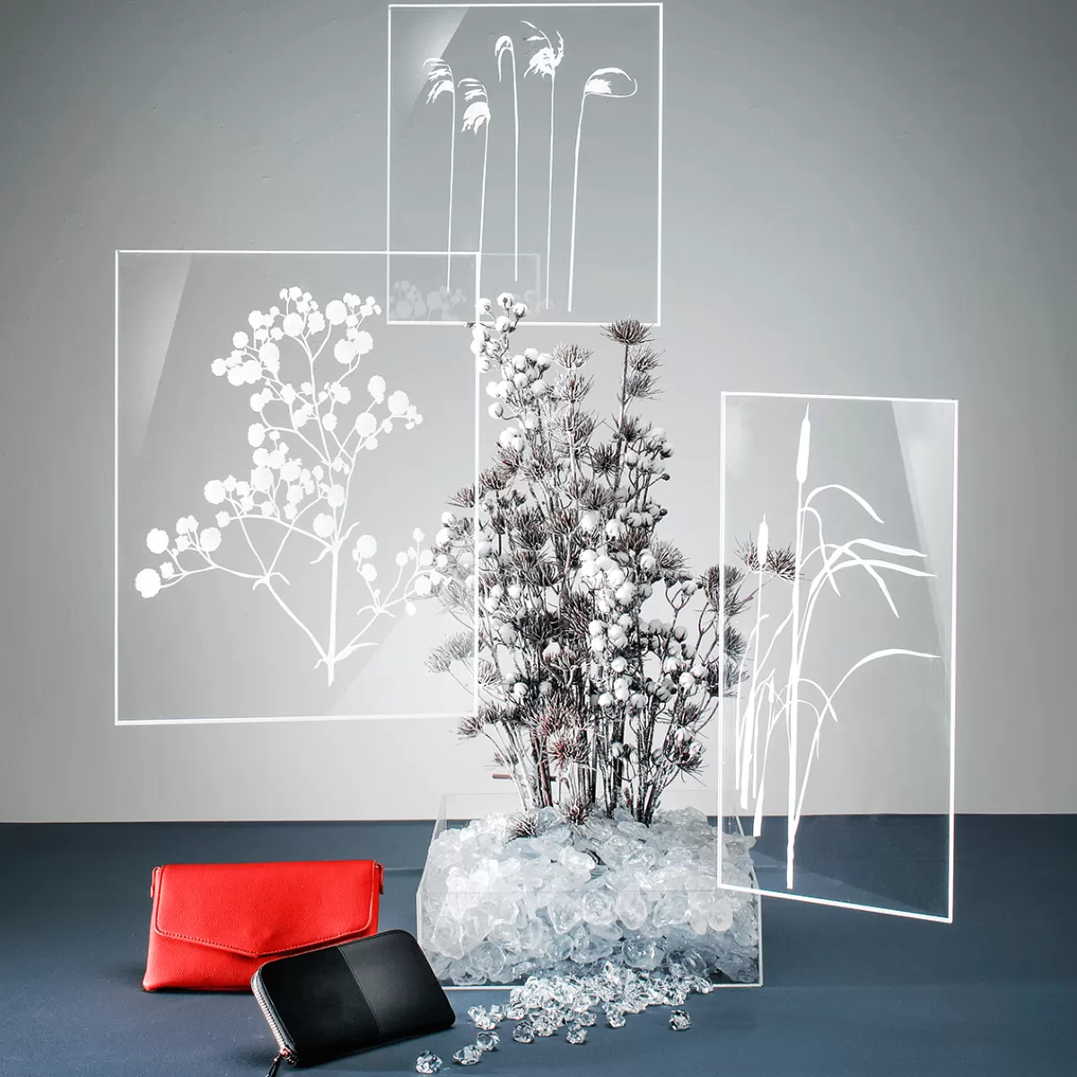 DecoWoerner Bloc De Glace En Plastique De Qualité Alimentaire, 50 Pièces