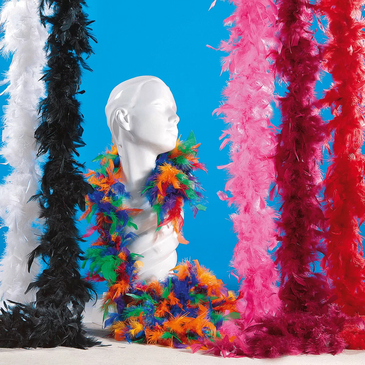 boa_en_plumes_color_180_cm_7.webp DecoWoerner Boa En Plumes, Coloré, 180 Cm