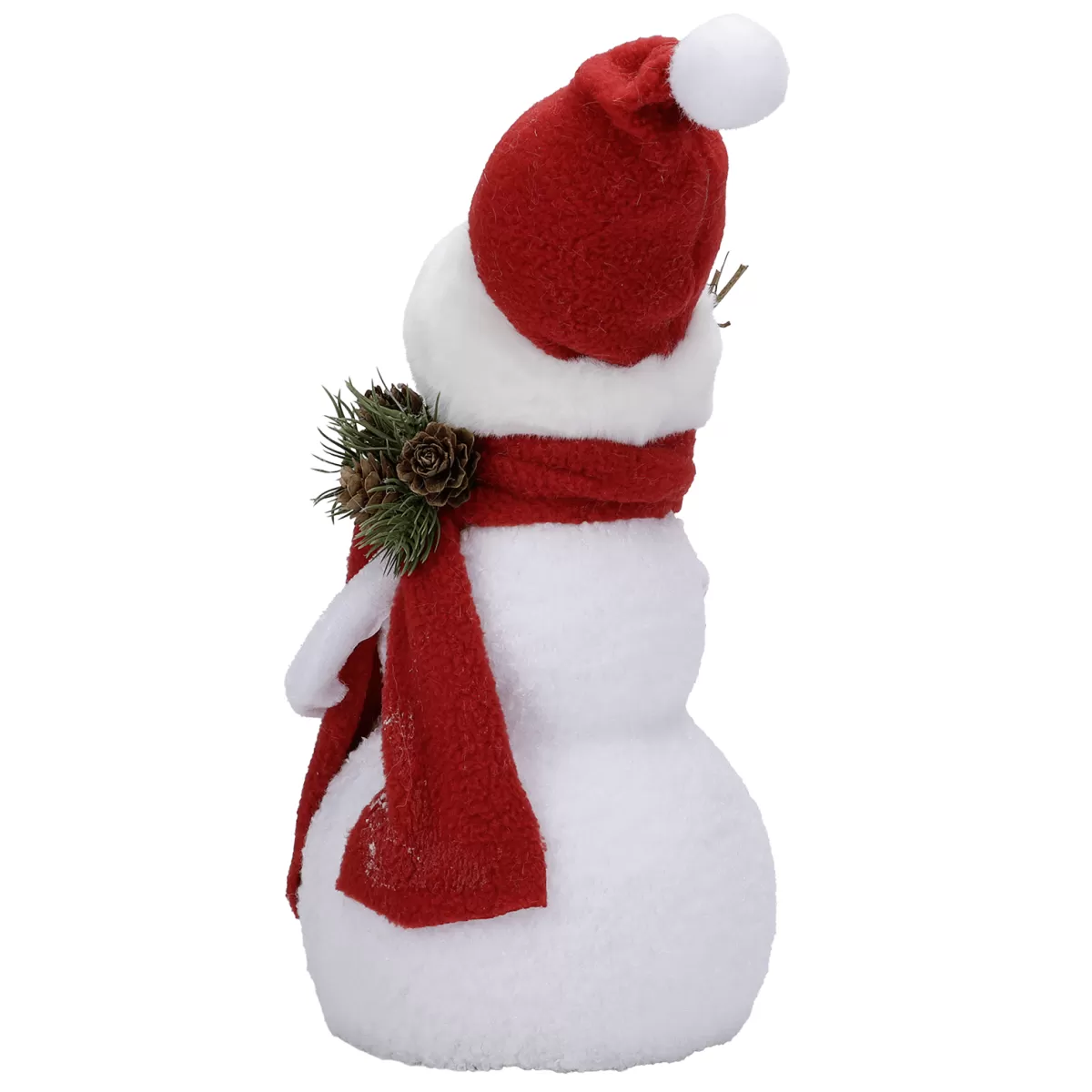 DecoWoerner Bonhomme De Neige Décoratif Avec Vêtement Rouge 30 Cm