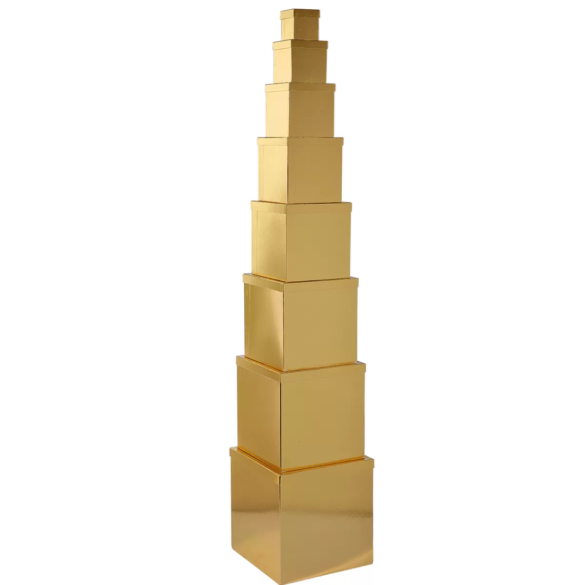 DecoWoerner Boîte Cadeau En Carton Majestic Métallique, , 8 Pces