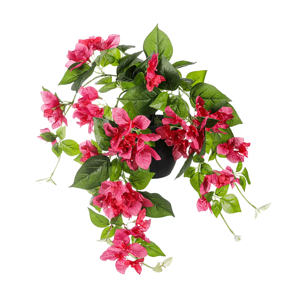 DecoWoerner Bougainvilliers Suspendus - Fleur Artificielle En Pot 60 Cm