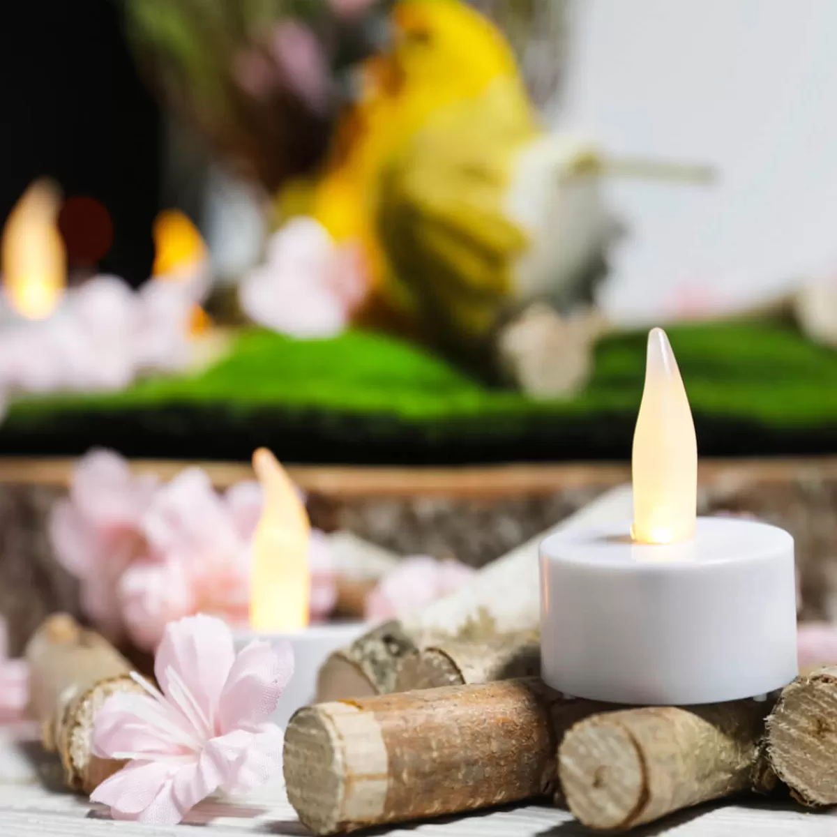 bougies_chauffeplats__piles_led_lot_de_12_5.webp DecoWoerner Bougies Chauffe-plats à Piles LED, Lot De 12