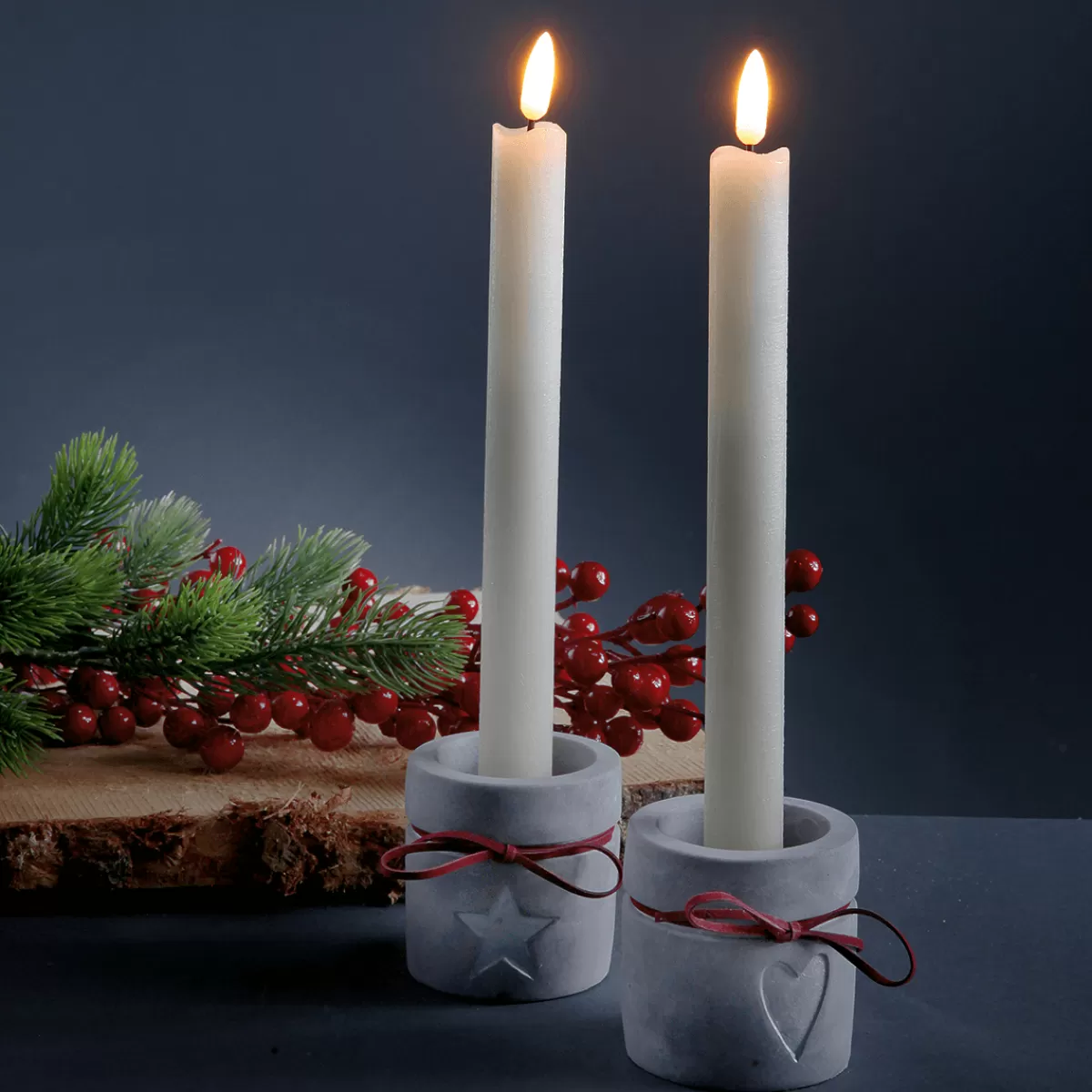 bougies_pilier_en_cire_led_24_cm_lot_de_2_16.webp DecoWoerner Bougies Pilier En Cire LED 24 Cm, Lot De 2