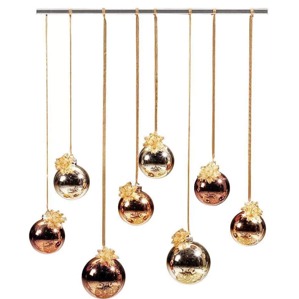 DecoWoerner Boule De Noël En Verre 8 Cm, , 6 Pces