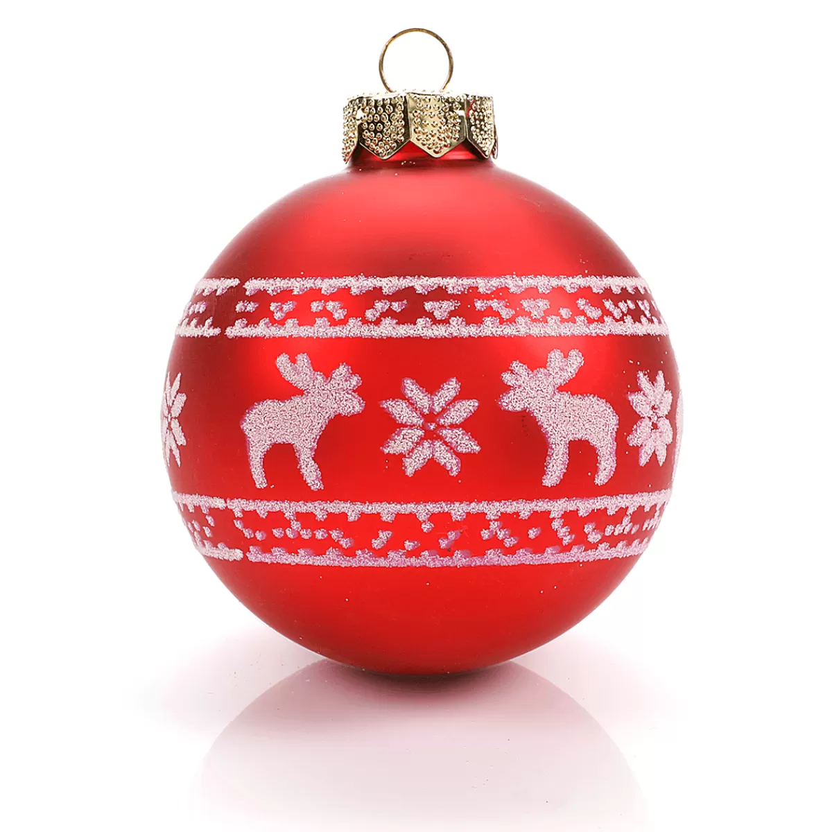 DecoWoerner Boule De Noël En Verre "Nordic" 8 Cm, 12 Pces