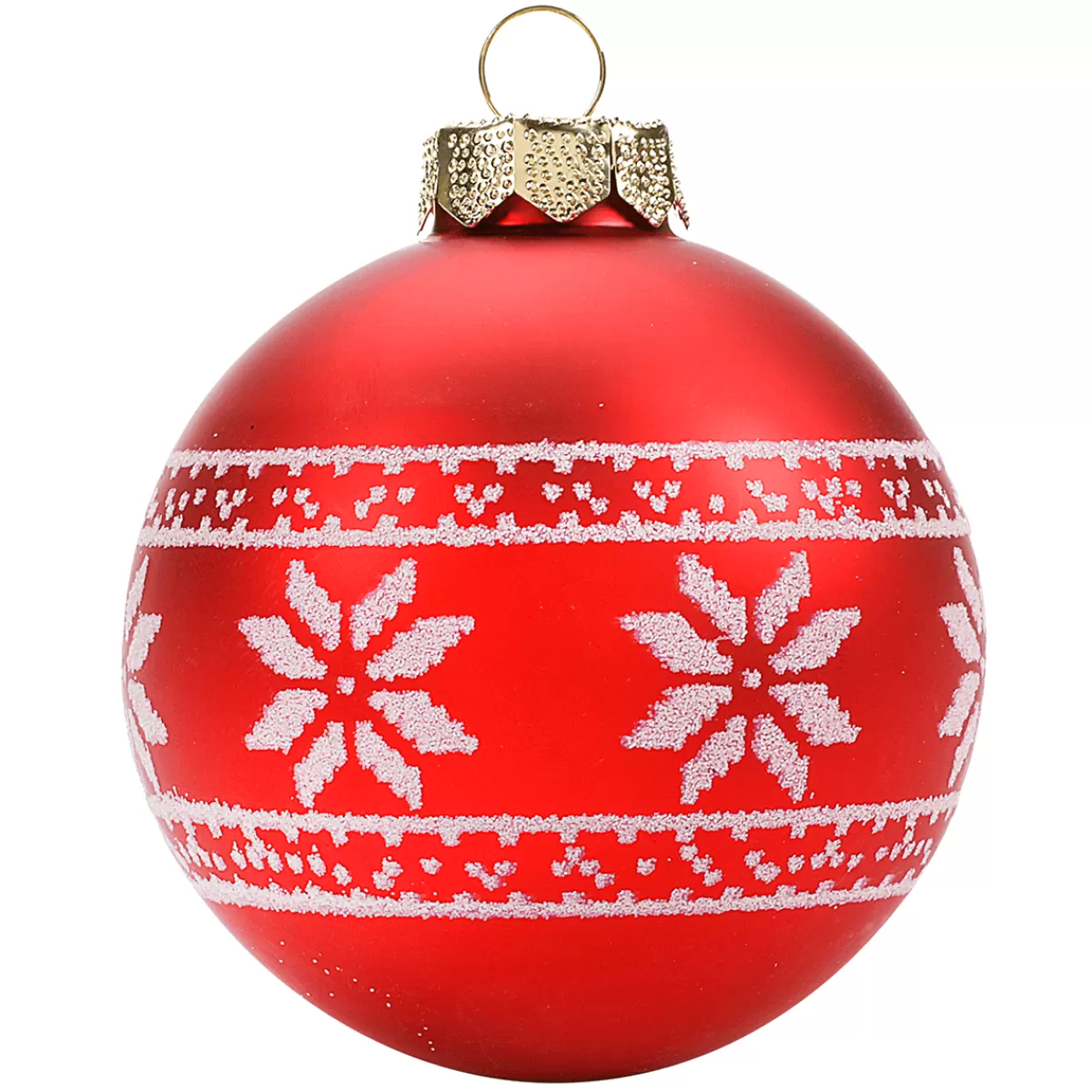 DecoWoerner Boule De Noël En Verre "Nordic" 8 Cm, 12 Pces