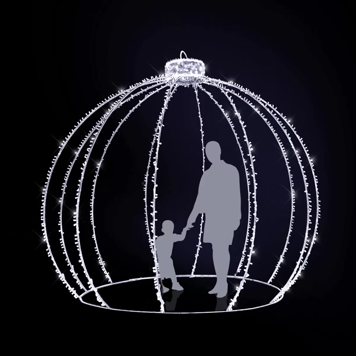 DecoWoerner Boule De Noël LED XXL Pour L'extérieur ée 350 Cm