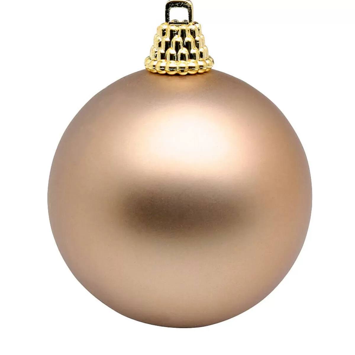 DecoWoerner Boules De Noël En Plastique, Mates, Bronze, Ø 6 Cm - 24 Pièces