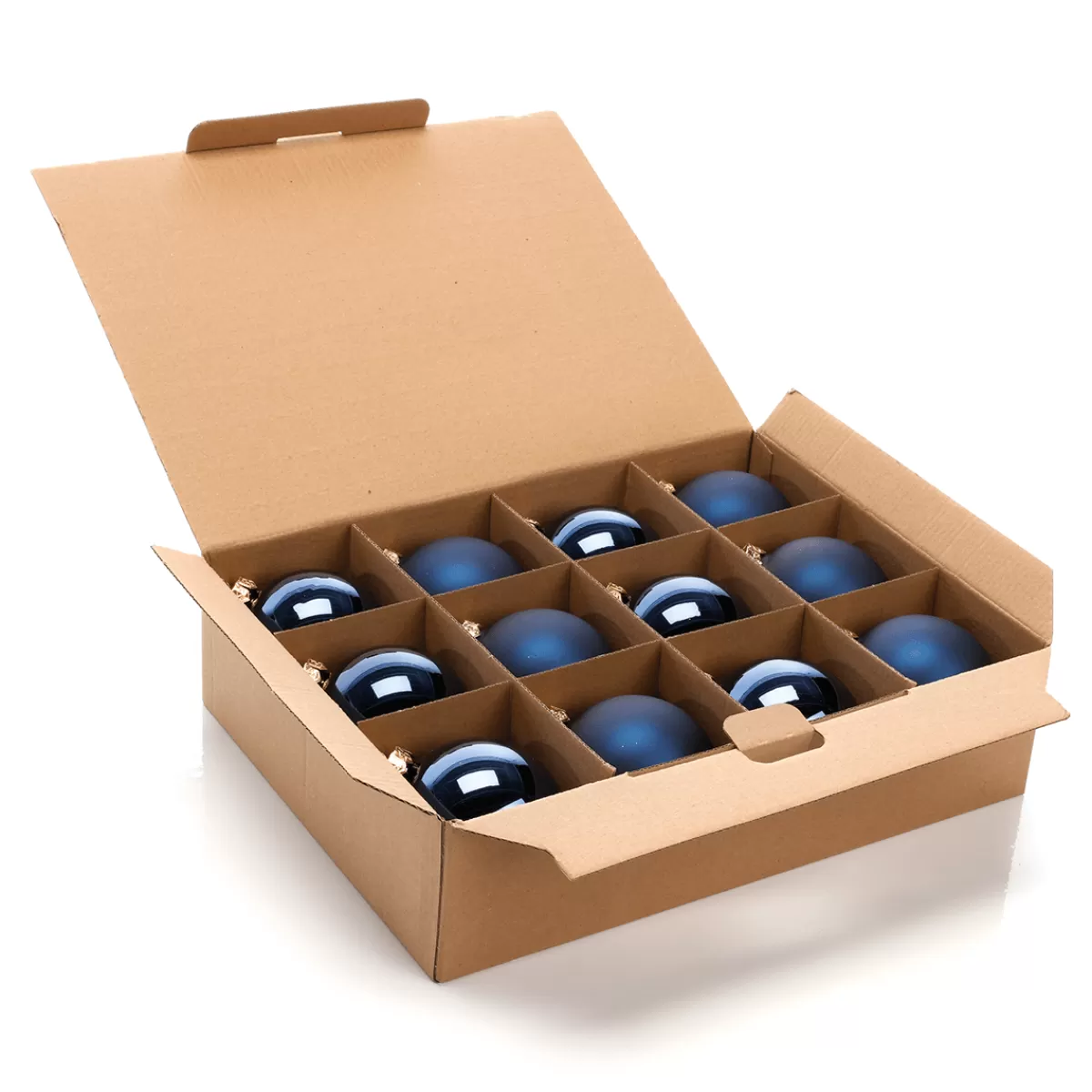 DecoWoerner Boules De Noël En Verre Nuit 8 Cm Ø - 12 Pièces