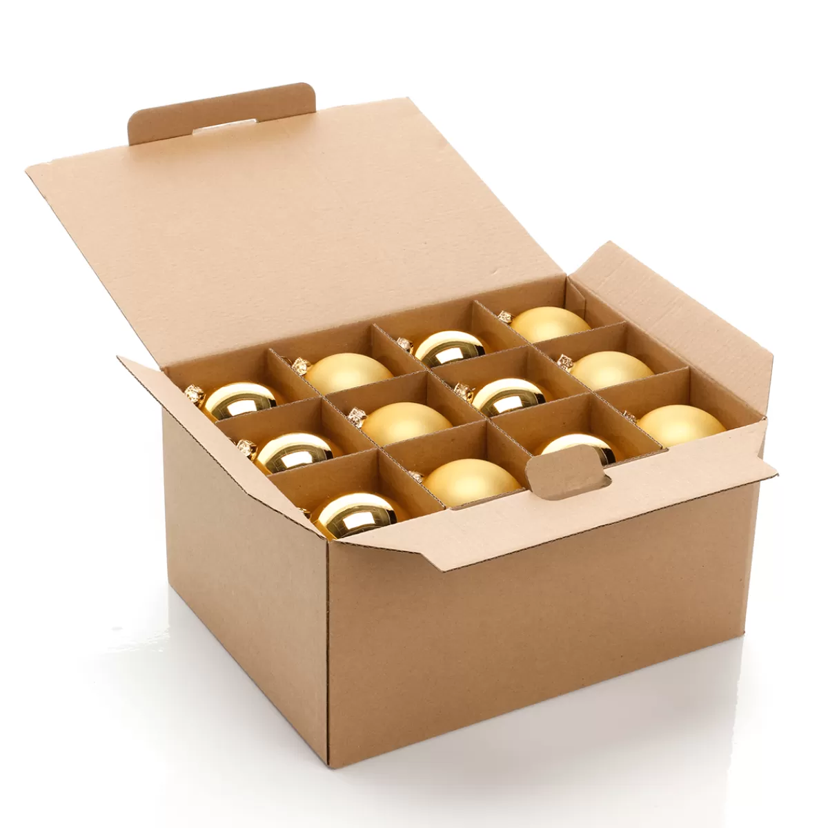 DecoWoerner Boules De Noël En Verre Dé Foncé 6 Cm Ø - 24 Pièces