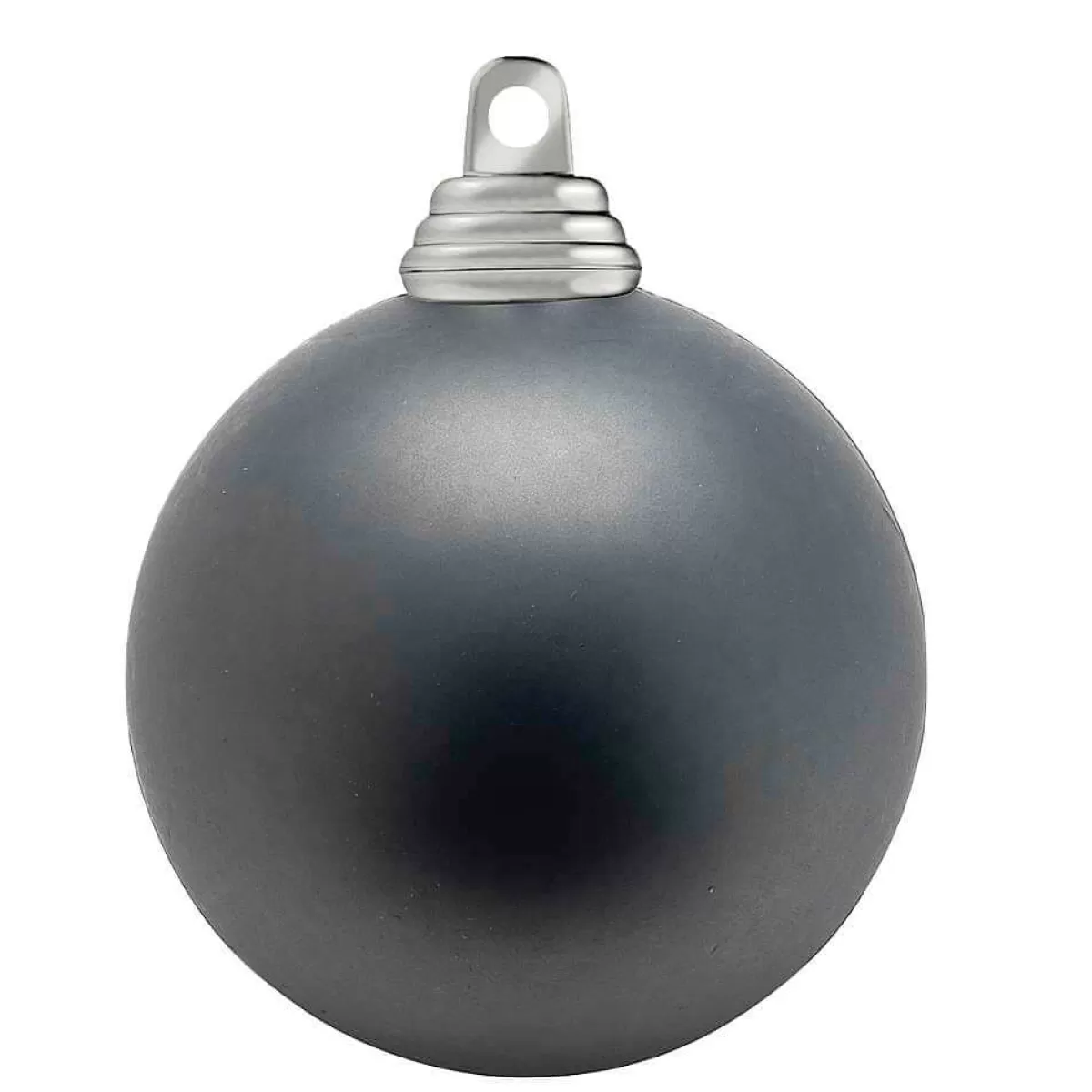 DecoWoerner Boules De Noël Anthracite, Mates, En Plastique Difficilement Inflammable, 6 Cm Ø - 24 Pièces