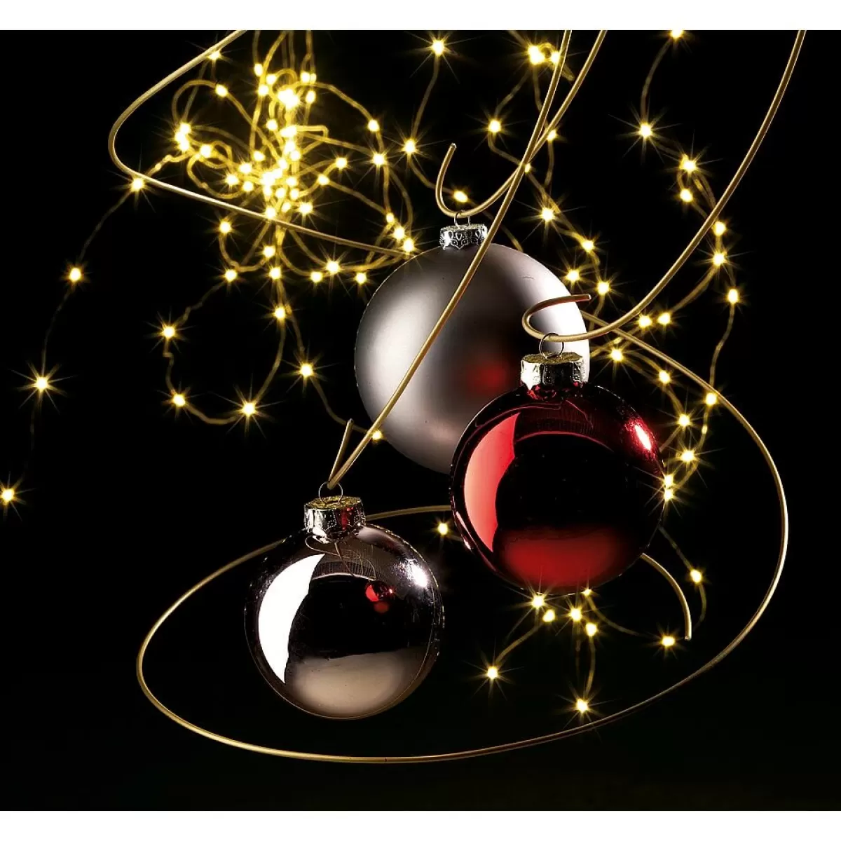 DecoWoerner Boules De Noël Sans Soudure En Plastique, Brun Mat Ø 10 Cm