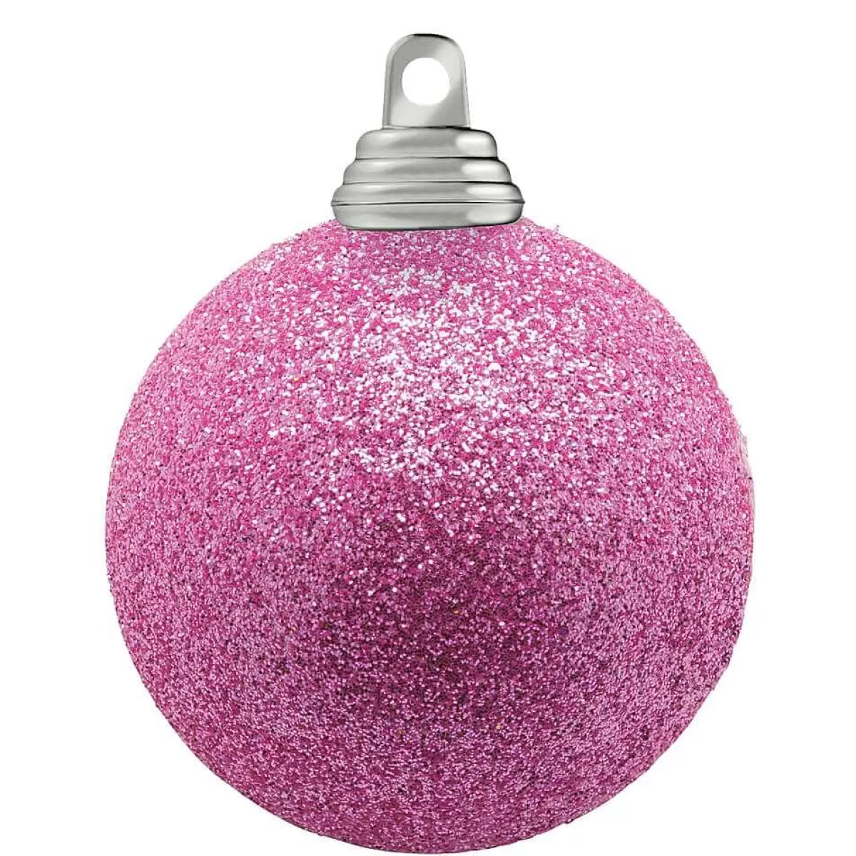 DecoWoerner Boules De Noël Scintillantes En Orchidée En Plastique, 6 Cm Ø - 6 Pièces