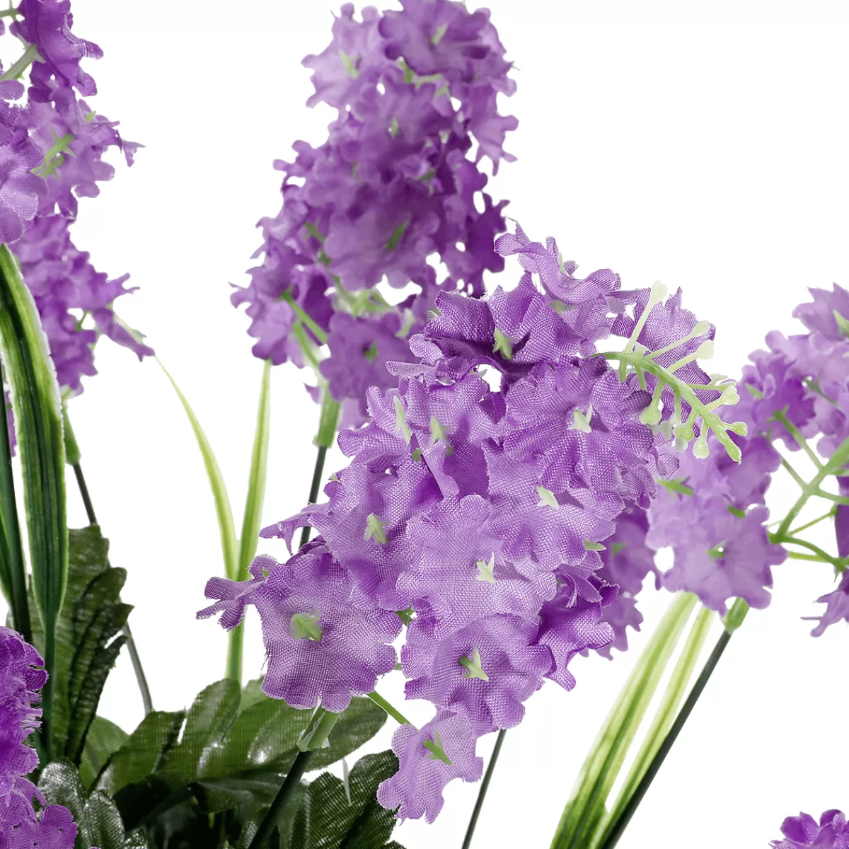 DecoWoerner Bouquet Artificiel De Lilas 12 Fleurs 48 Cm De Haut, 25 Cm De Ø