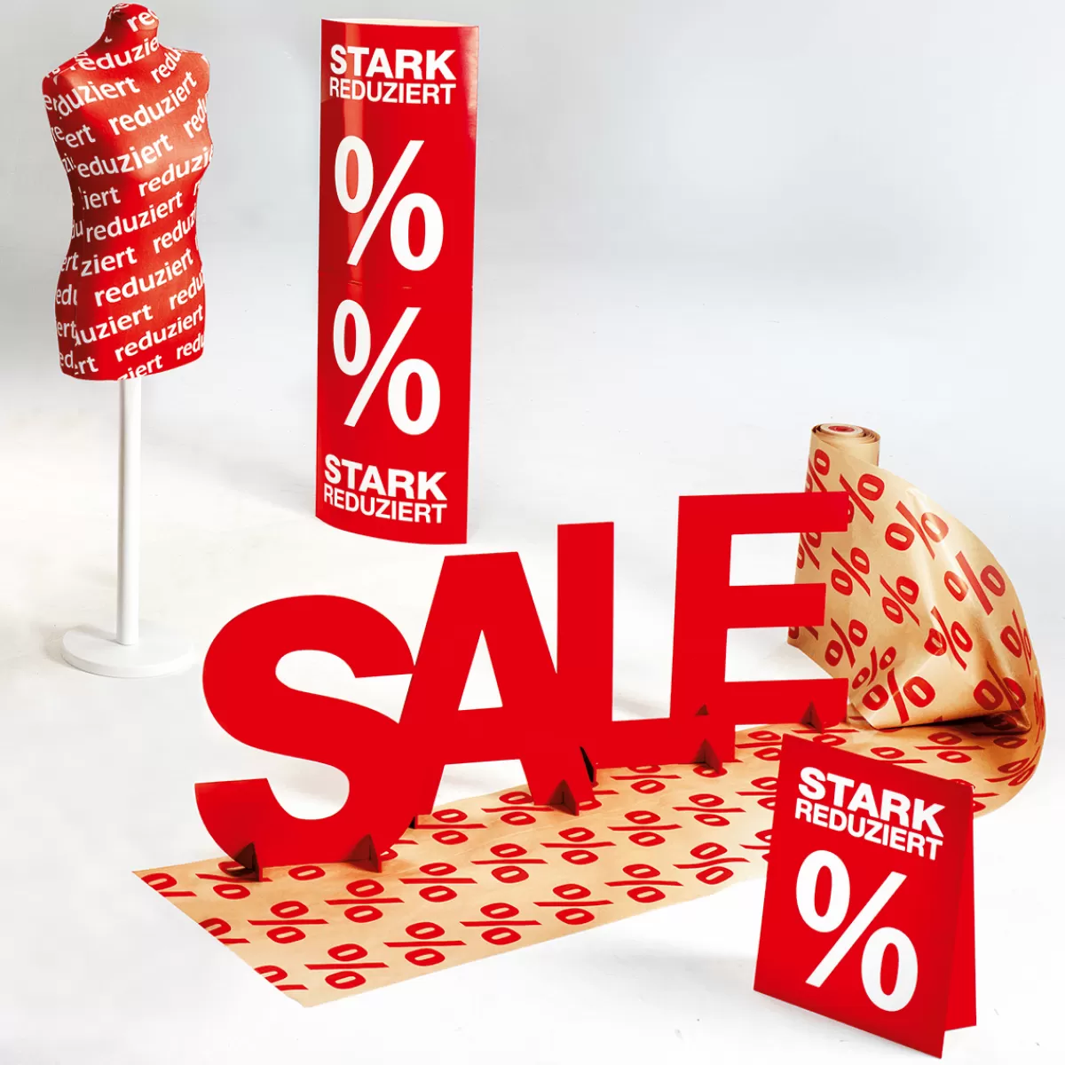 DecoWoerner Buste De Tailleur Femme, Buste 72 Cm, écru/noix