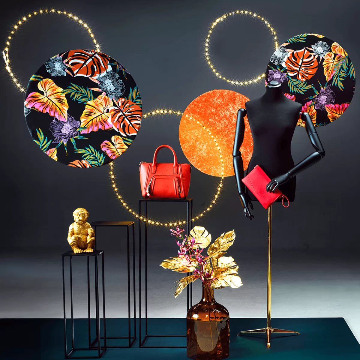 DecoWoerner Buste De Tailleur Homme, Buste 76 Cm, écru/chêne Clair