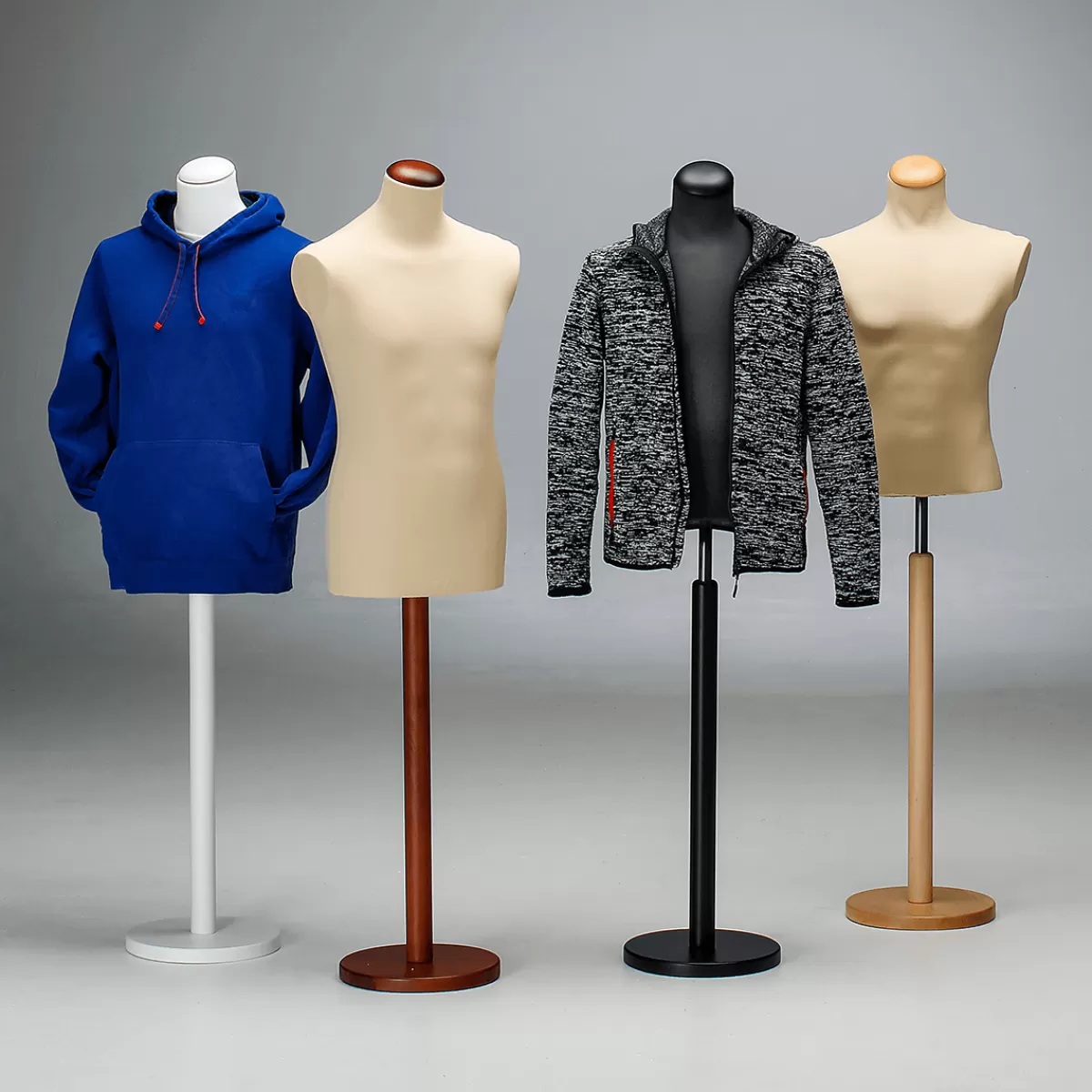 DecoWoerner Buste De Tailleur Homme, Buste 78 Cm, écru/noix