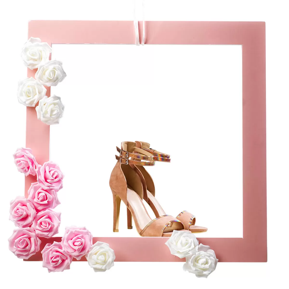 DecoWoerner Cadre Décoratif Avec Panneau 50 X 50 Cm /jaune Pastel