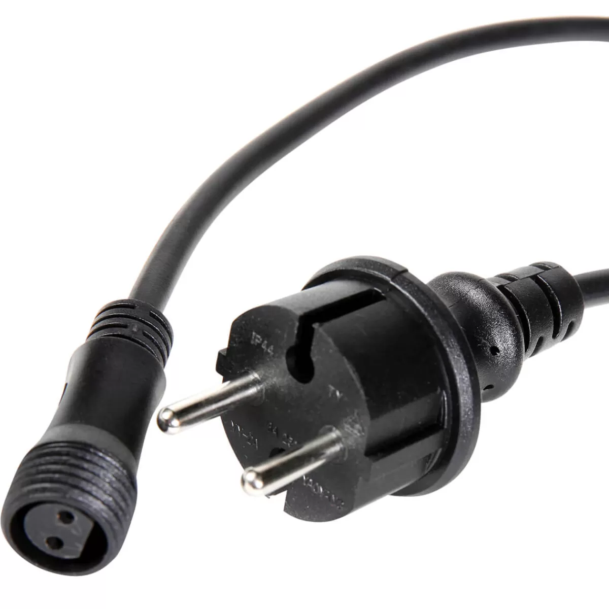 DecoWoerner Câble D’alimentation IP44 Pour Produits à LED Système IP67, Noir