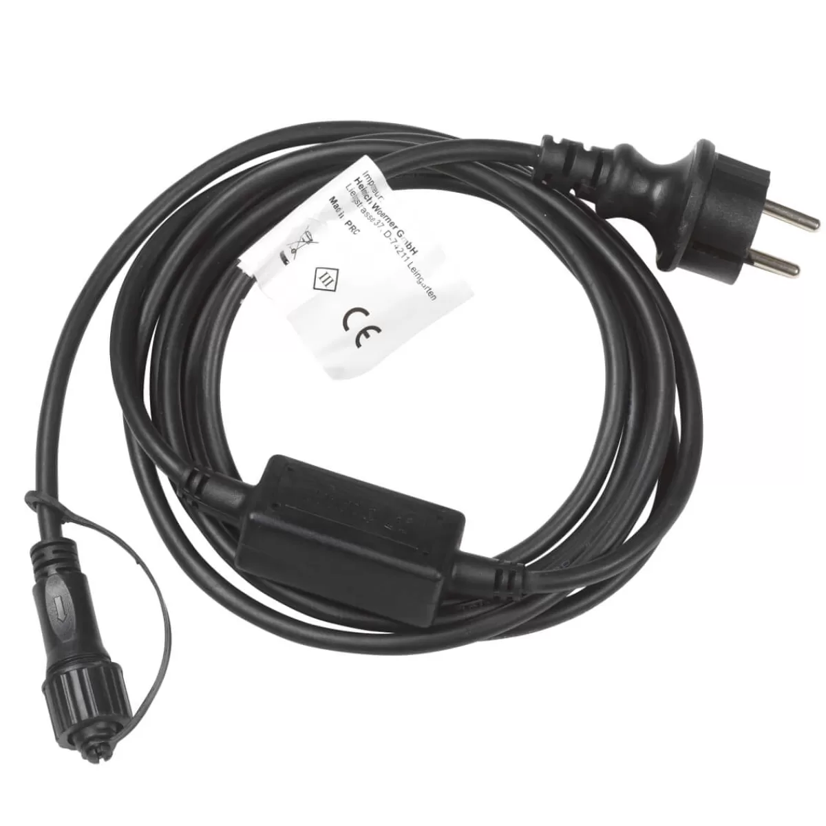 DecoWoerner Câble D’alimentation IP44 Pour Produits à LED Système IP67, Noir