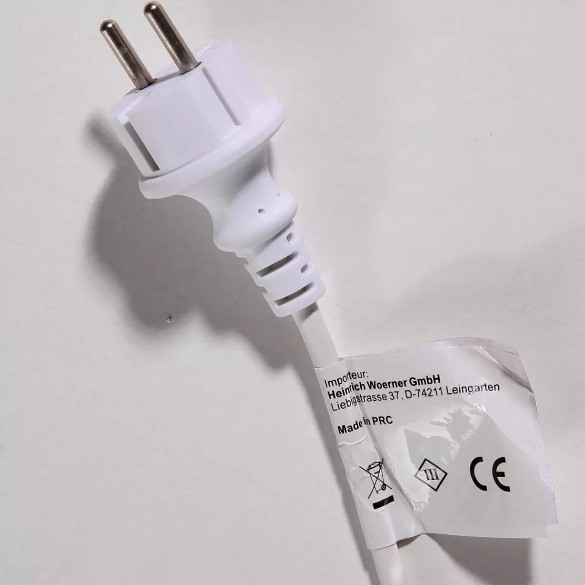 DecoWoerner Câble De Raccordement IP44 Pour Produits LED Système IP67, Blanc