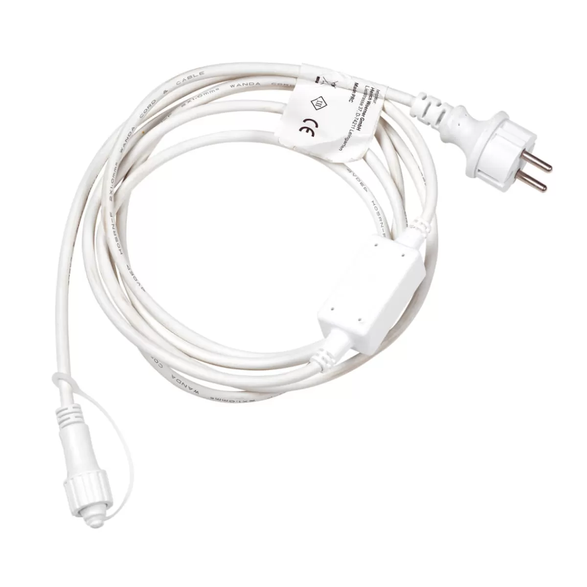 DecoWoerner Câble De Raccordement IP44 Pour Produits LED Système IP67, Blanc