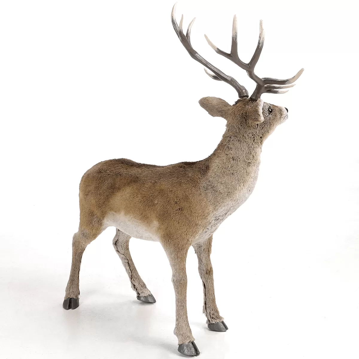 DecoWoerner Cerf Animal Décoratif Avec Bois 83 X 40 X 90 Cm (L X L X H)