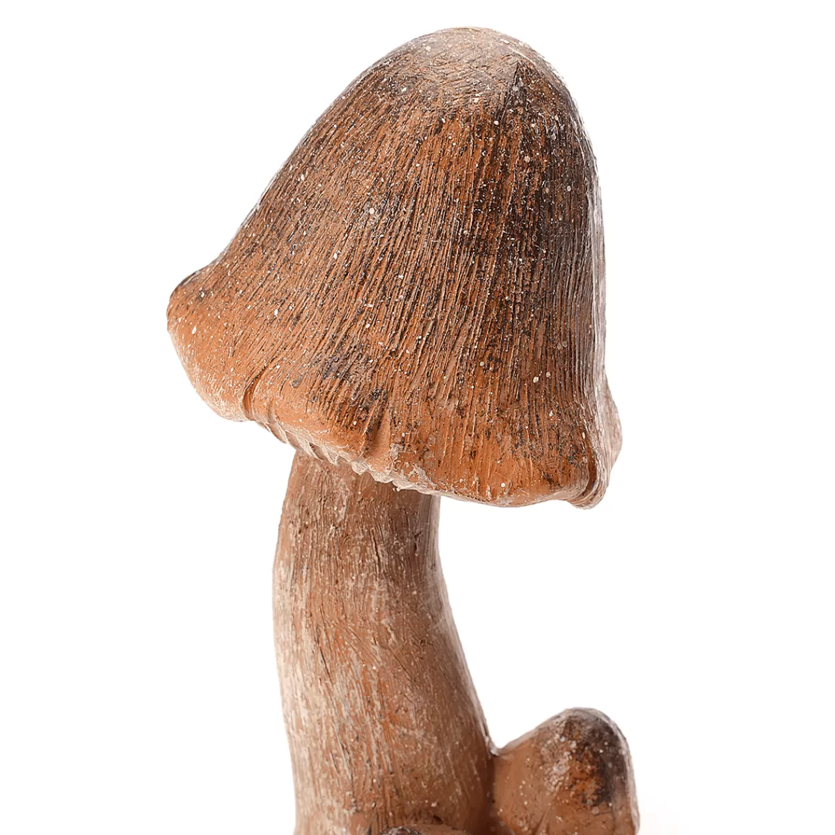 DecoWoerner Champignon Déco 15 Cm De Haut, 6 Cm De Ø Avec 4 Petits Champignons Nouvellement Arrivés