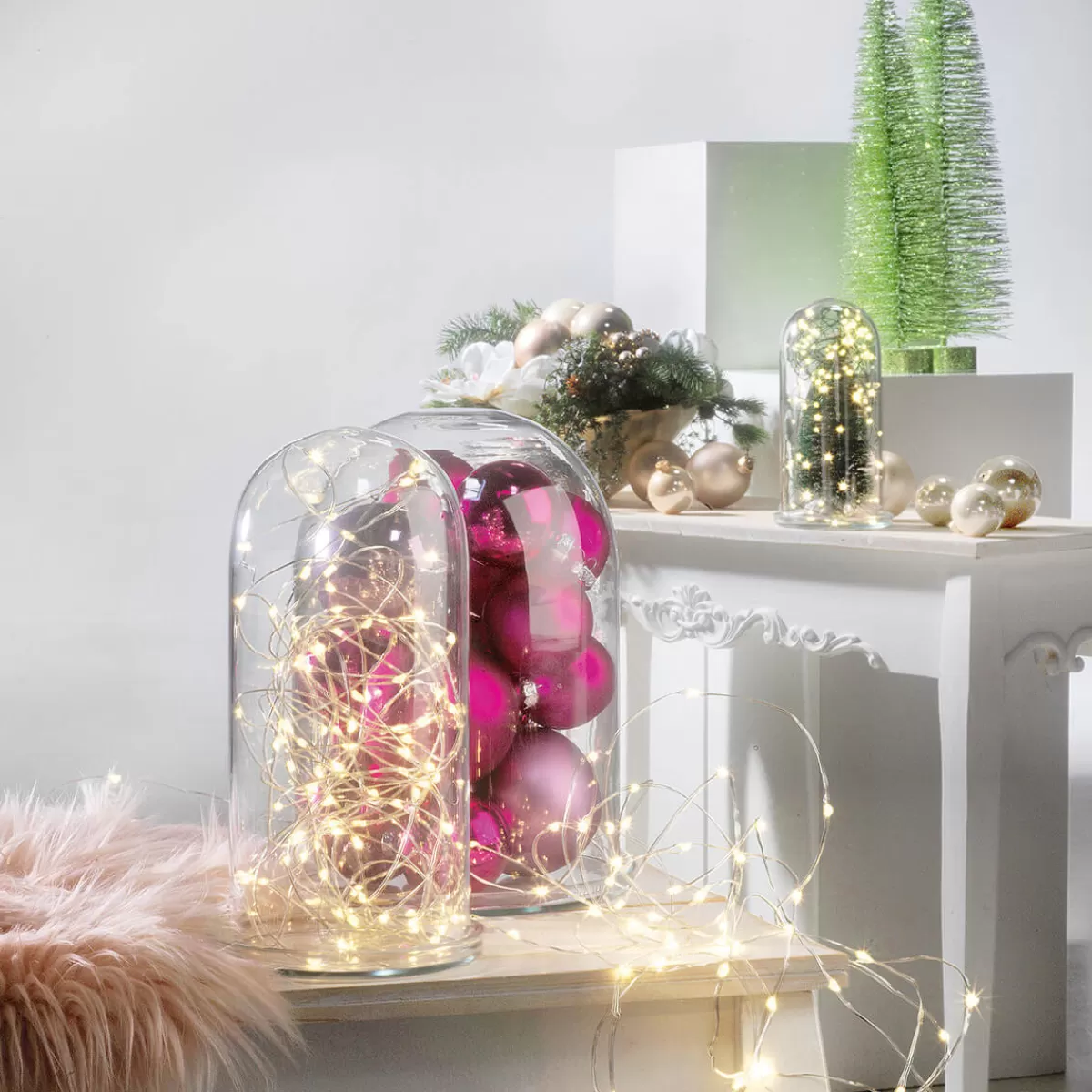 DecoWoerner Chaîne Lumineuse à Fil à LED Pour L’int., 100 LED, 10 M