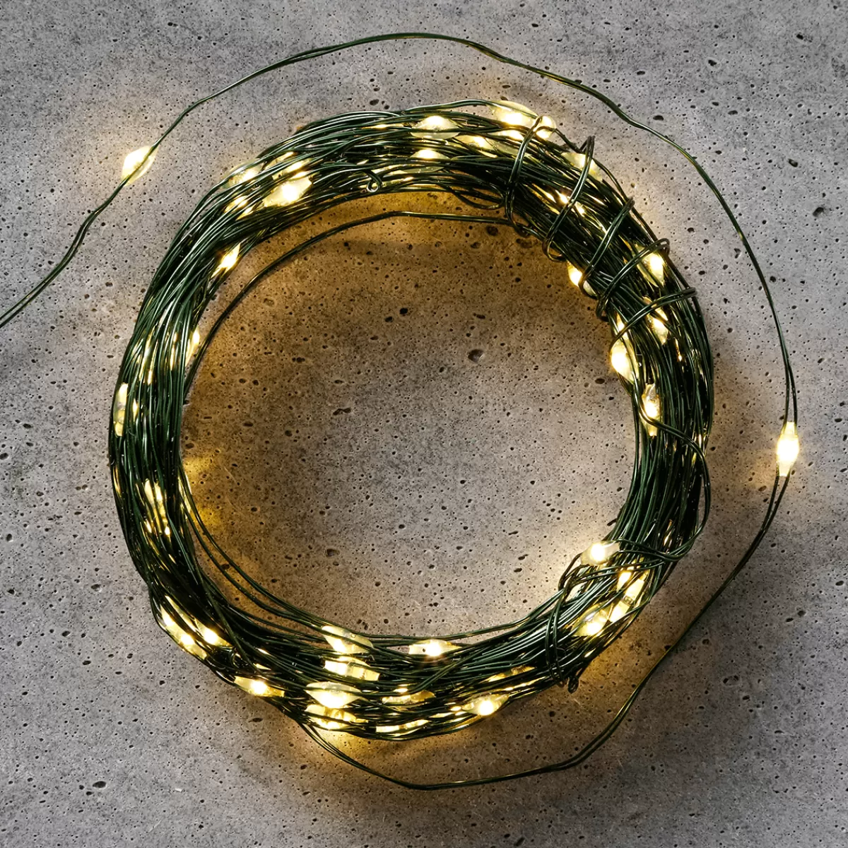 DecoWoerner Chaîne Lumineuse à Fil à LED Sur Pile Pour L'ext., 100 LED, 10 M