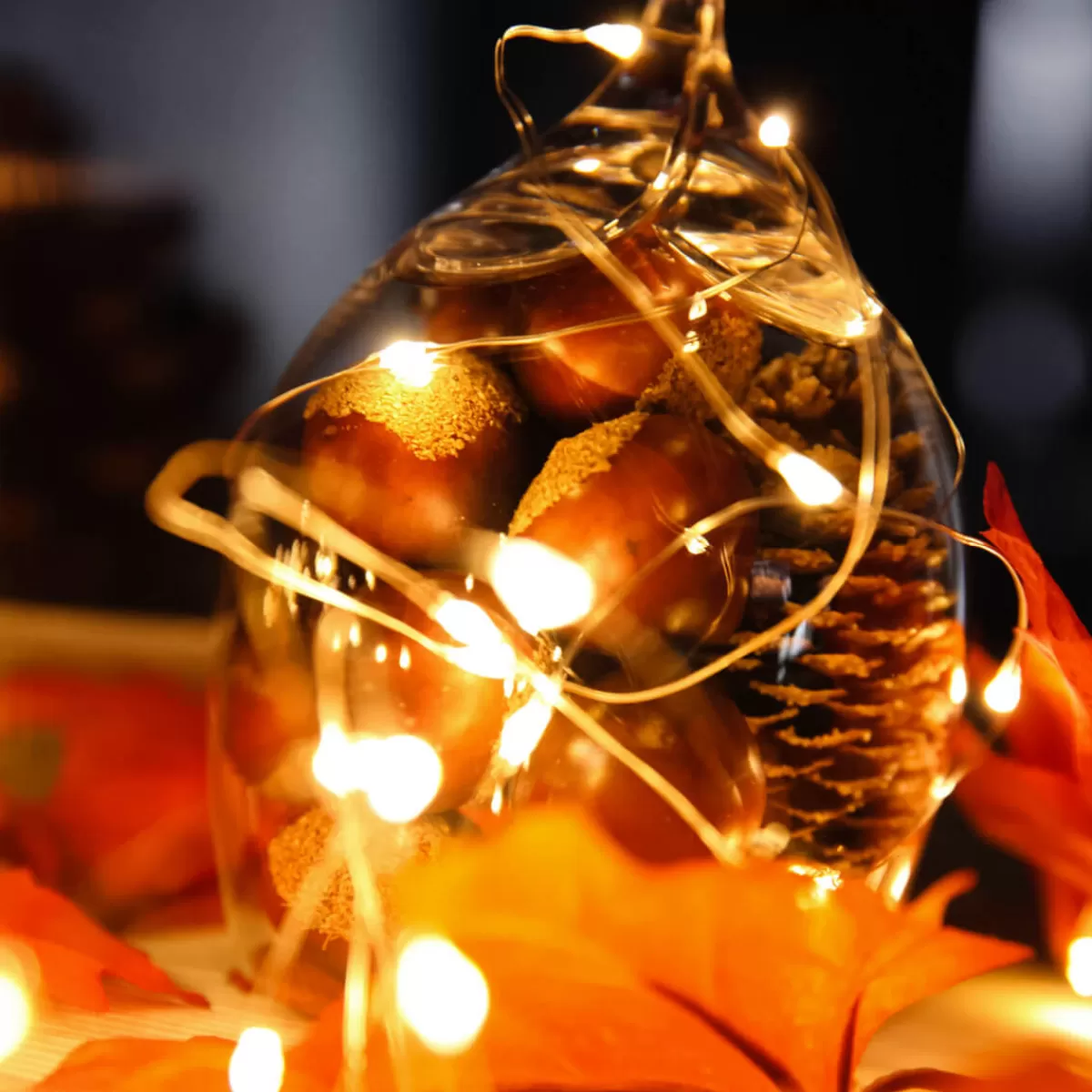 DecoWoerner Chaîne Lumineuse à Fil à LED Sur Pile Pour L'ext., 100 LED, 10 M