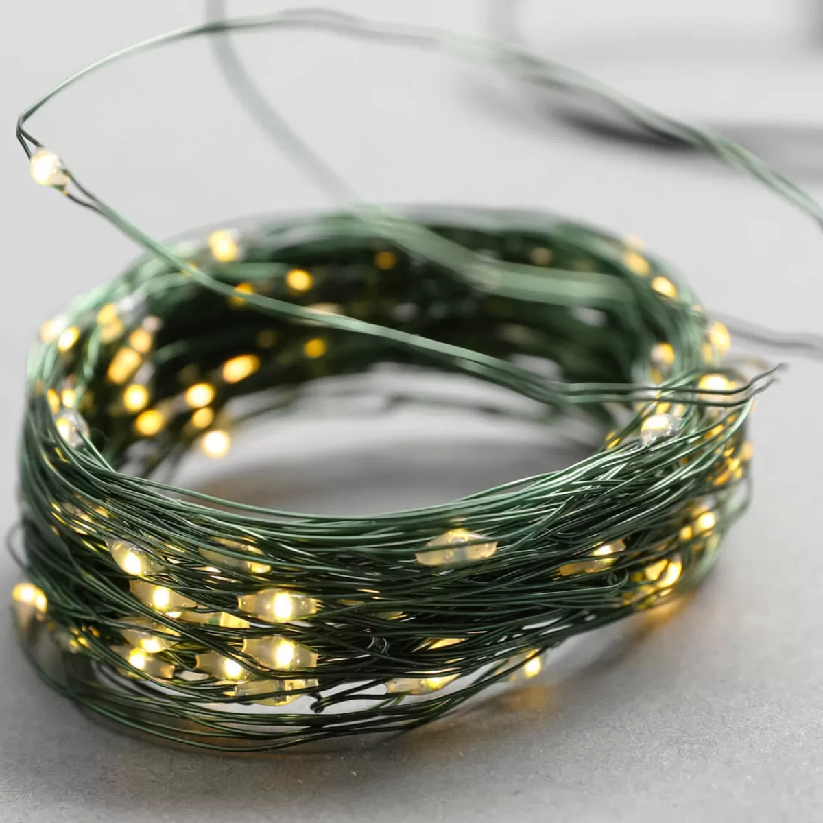 DecoWoerner Chaîne Lumineuse à Fil à LED Sur Pile Pour L'ext., 100 LED, 10 M