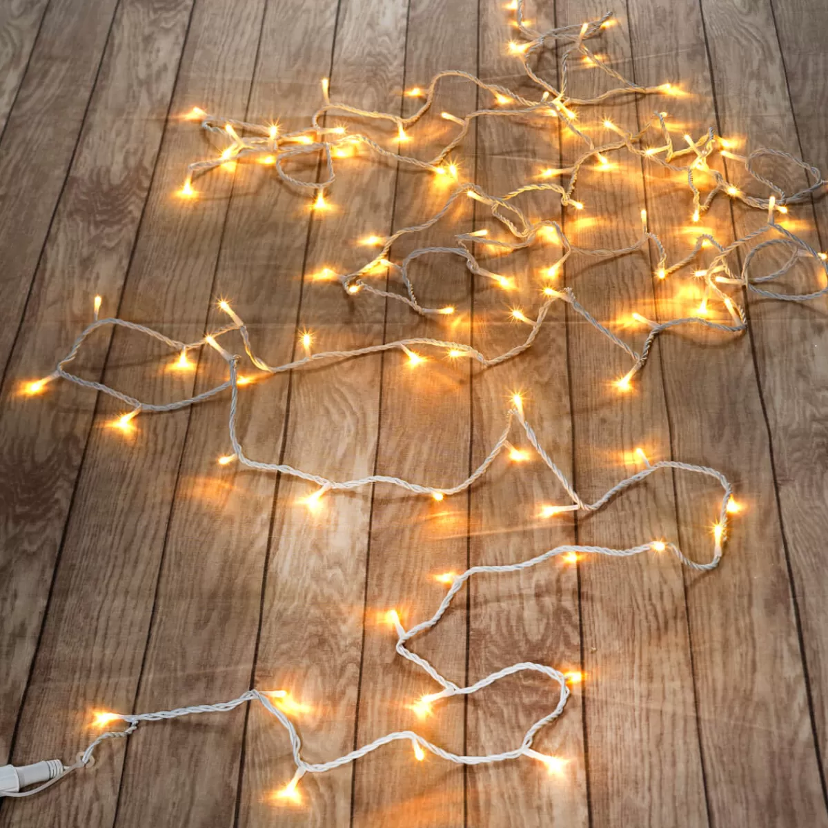 DecoWoerner Chaîne Lumineuse De Raccordement à LED Pour L’int., 100 LED, 10 M, Sans Cable