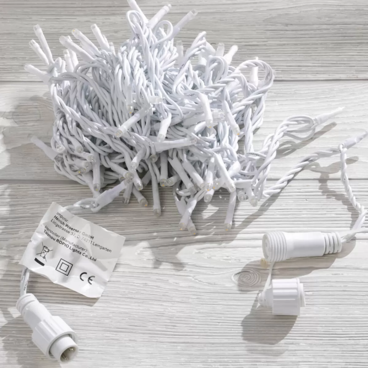 DecoWoerner Chaîne Lumineuse De Raccordement à LED Pour L’int., 100 LED, 10 M, Sans Cable