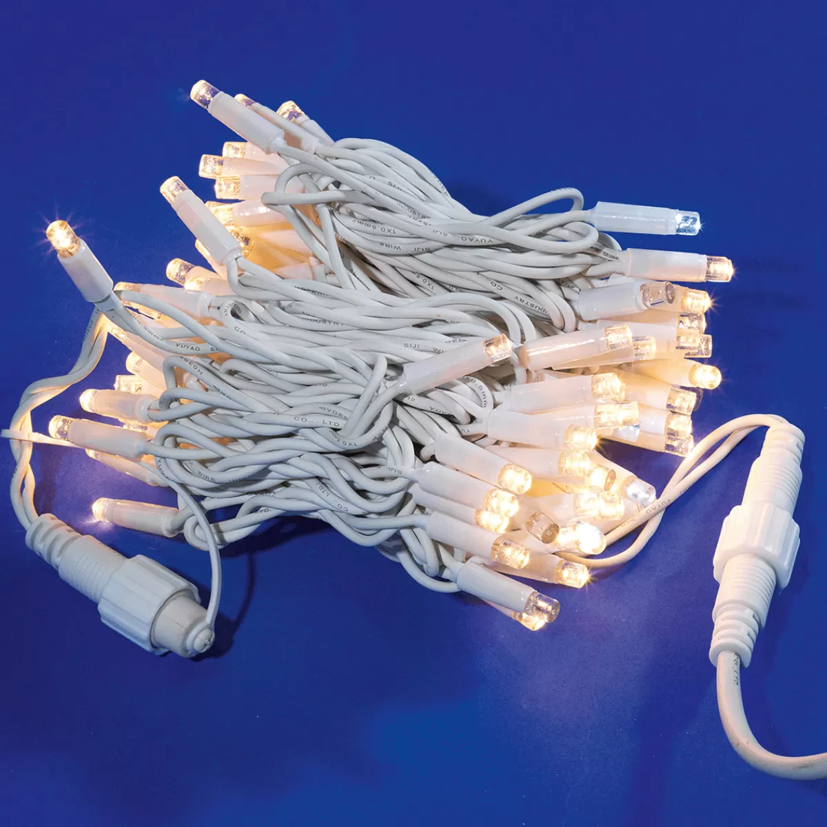 DecoWoerner Chaîne Lumineuse De Raccordement Clignotante à LED Pour L'ext., 100 LED Chaudes, 10 M