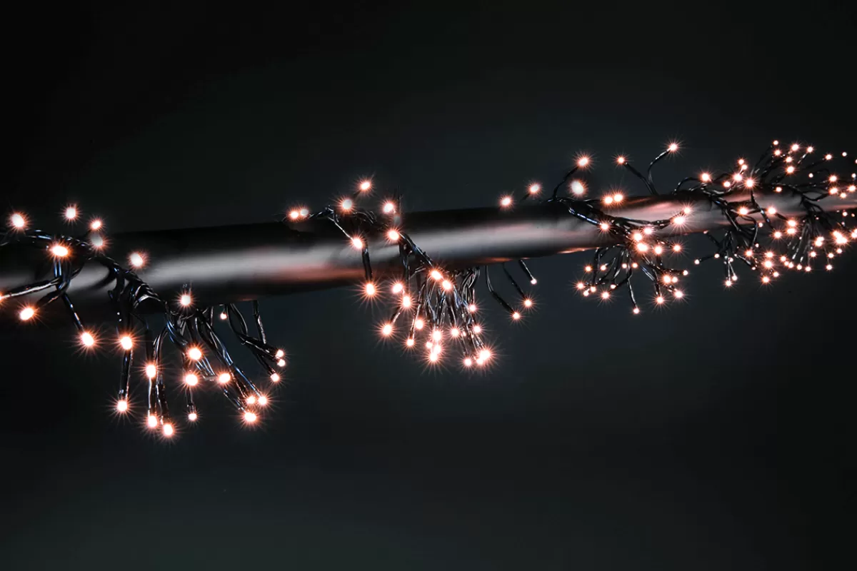 DecoWoerner Chaîne Lumineuse LED Clignotante Avec Minuterie, Pour L'extérieur, 10 M