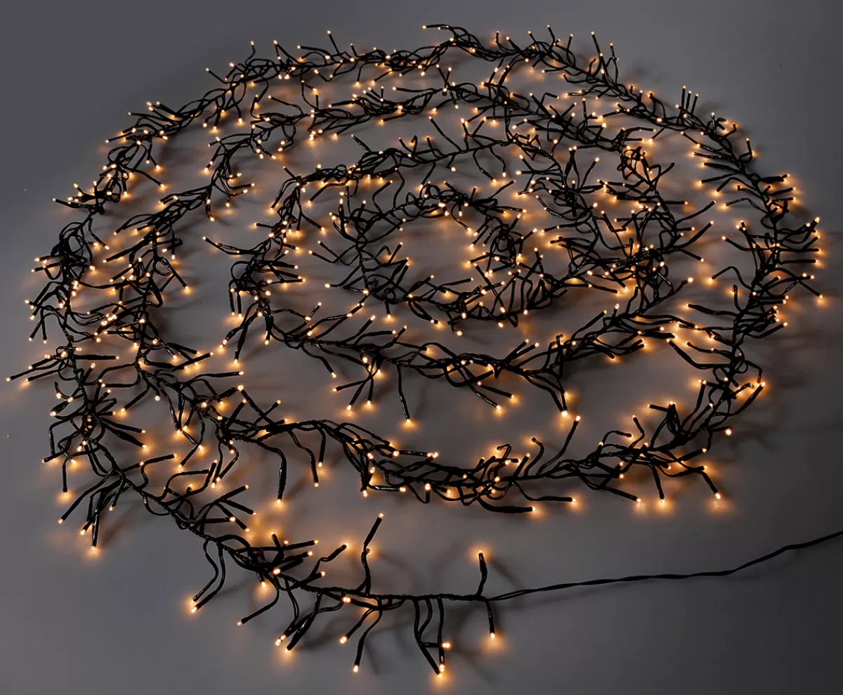 DecoWoerner Chaîne Lumineuse LED Clignotante Avec Minuterie, Pour L'extérieur, 10 M