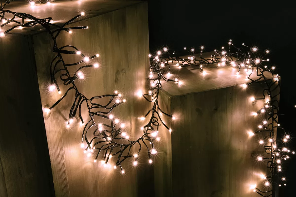 DecoWoerner Chaîne Lumineuse LED Clignotante Avec Minuterie, Pour L'extérieur, 10 M