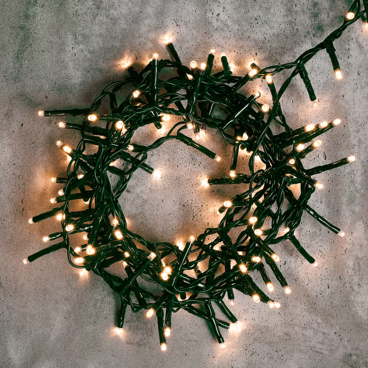 DecoWoerner Chaîne Lumineuse LED Clignotante Avec Minuterie, Pour L'extérieur, 22,5 M